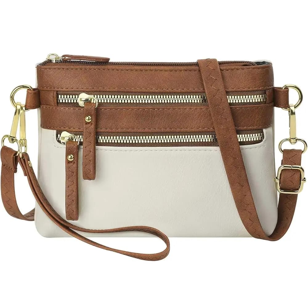 Eleganti Portafogli da Polso per Donne, Borse a Tracolla Piccole in Pelle Vegana per Donne, Borsette da Viaggio e Pochette
