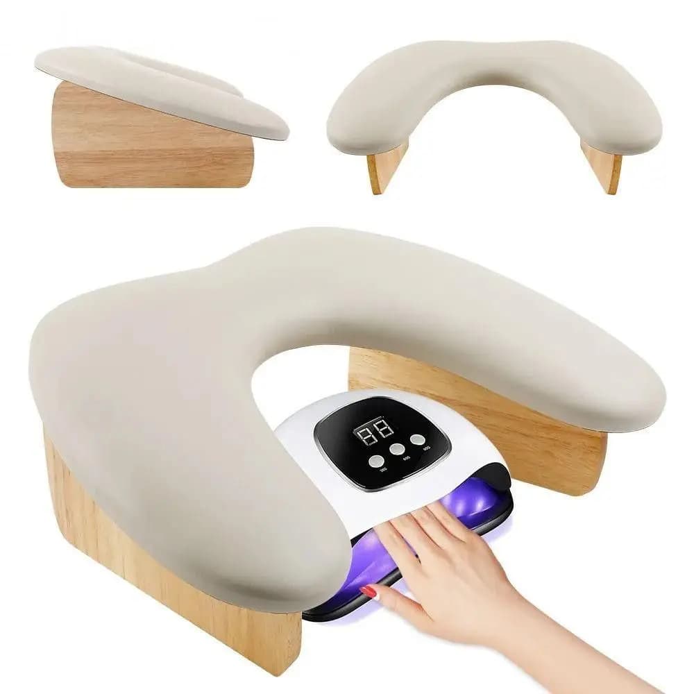 New U-shaped Nail Arm Rest Foldable PU Leather Manicure Hand Pillow Nail Art Tool Hand Rest Cushion Ergonomic Nail Pillow