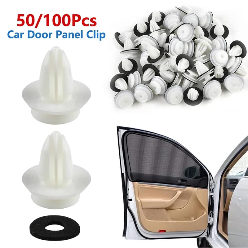 50/100 Pz Auto Porta Pannello Clip W/Anello di Tenuta Auto Veicolo Fermo di Fissaggio Paraurti Clip Auto Push Pin Rivetto Porta pannello bordo clip