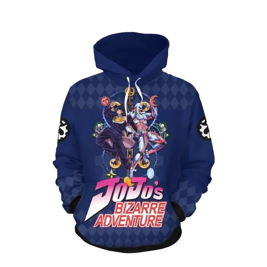 JoJo's Bizarre Adventure Classic Anime, Film, TV Series And Game Character Jacket With Zipper, Anime And Manga Merchandise.