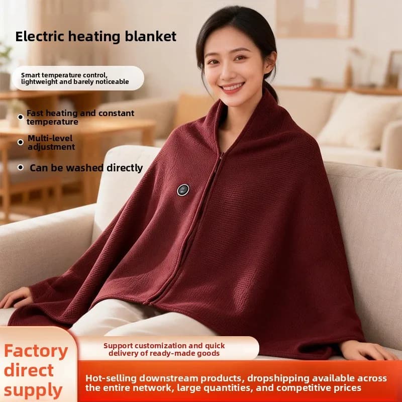 USBFastHeating Graphene Electric Blanket Shawl Washable Office Home Winter Must Have electric blanket heated blanket heating pad