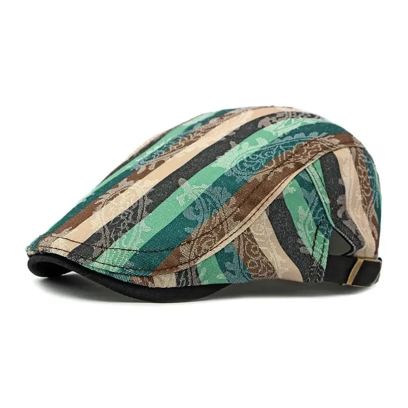Berretti da strillone con stampa in cotone primaverile berretto con visiera piatta cappelli da pittore per uomo e donna 160