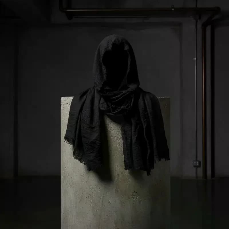 Men's Retro Hood Scarf, Wrap Cloak Style For Halloween Masquerade Cosplay