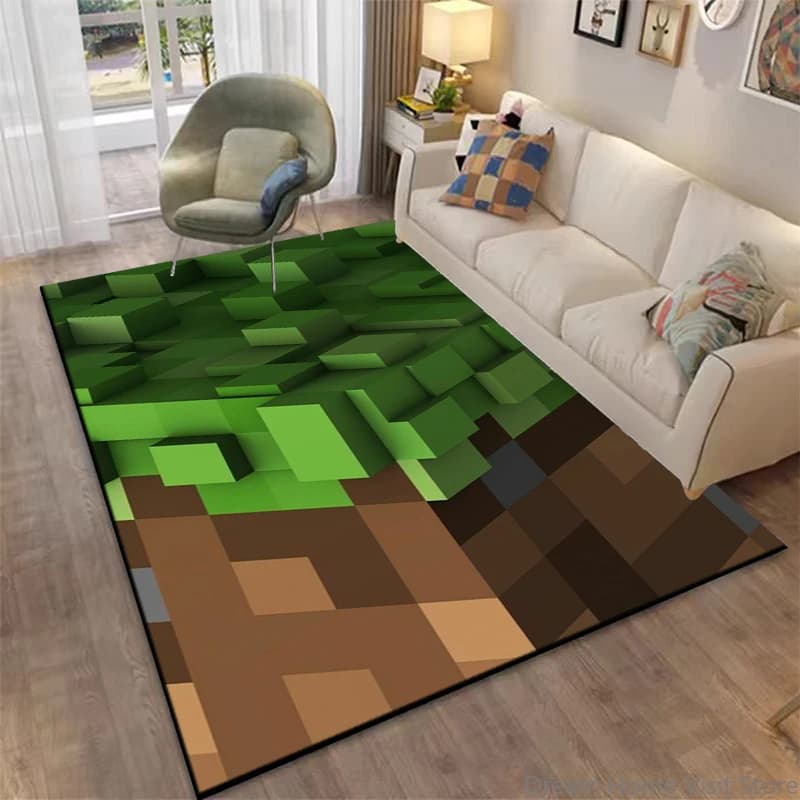 Tappeto 3D con Illusione Geometrica a Specchio, per Casa, Soggiorno, Camera da Letto, Decorazione Divano, Area Giochi per Bambini, Tappetino Antiscivolo