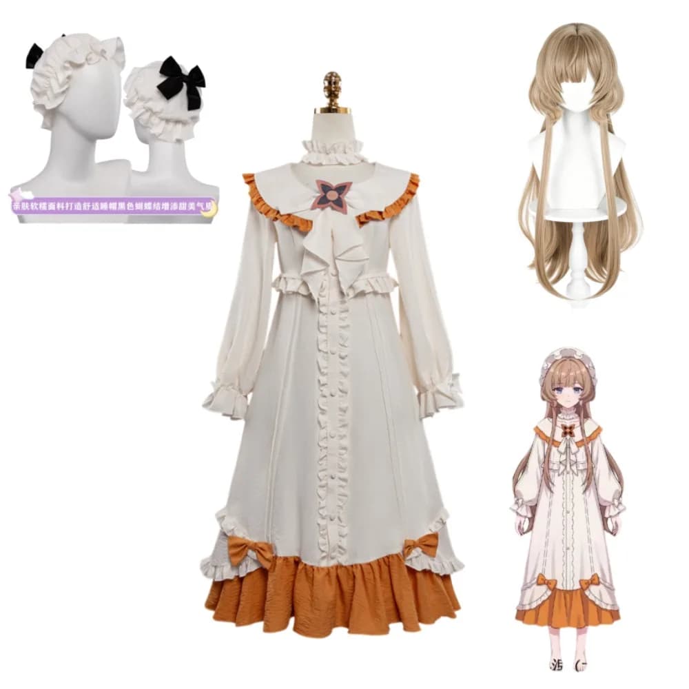 Genshin Impact Sandrone Cosplay costume Cute Cotton Pajamas Full Set AWomen Anime Loungewear Home Sleepwear Comic Con Outfit