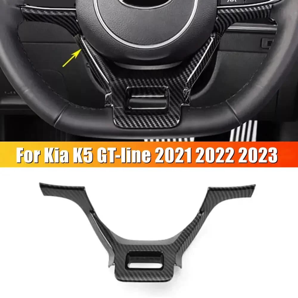 For Kia Optima K5 GT-line 2021 2022 2023 ABS Car Sticker Carbon Fiber Trim Cover Frame Decoration Accessories