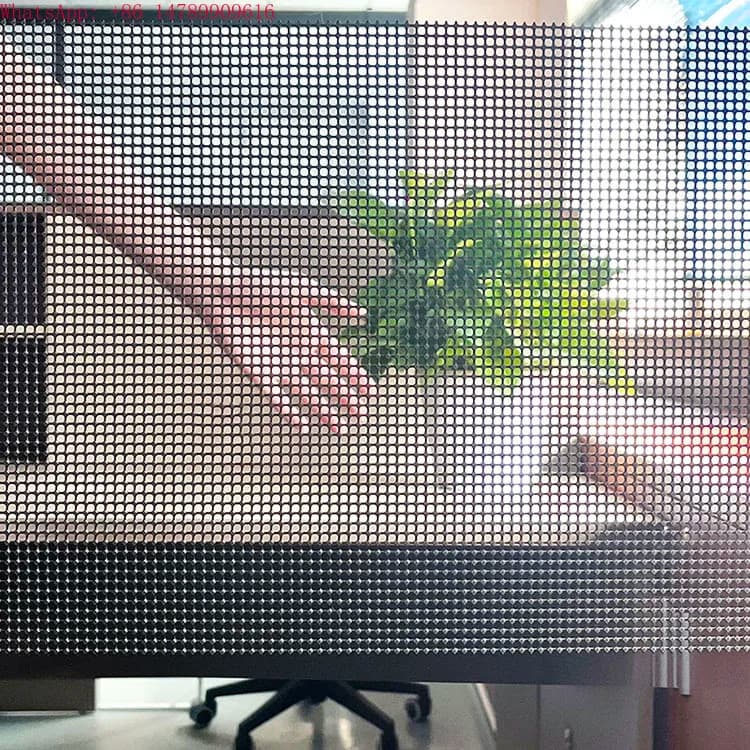High Brightness Transparent LED Display Panel Indoor TV Curtain Wall Clear LED Panel for Video Applications Wholesale