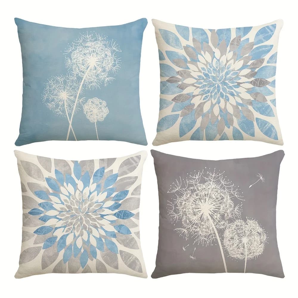 1/4 pezzi federe con motivi floreali per decorazioni eleganti fodera per cuscino del divano decorazione della camera da letto di casa