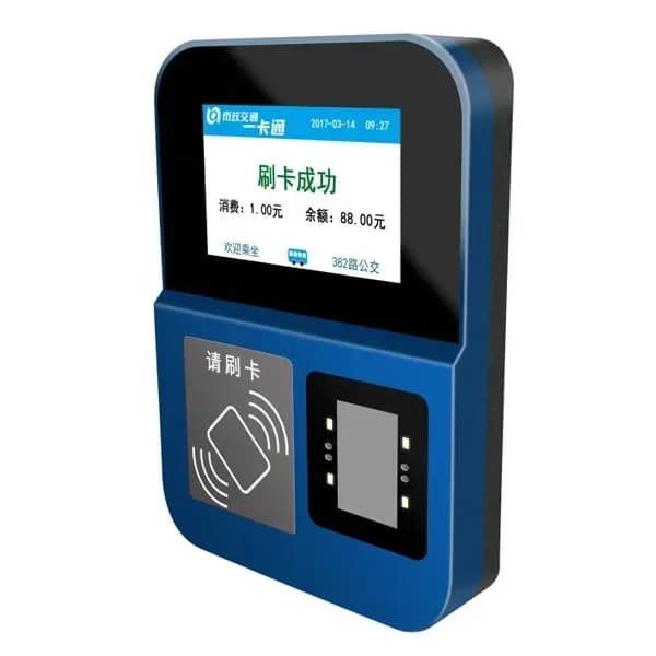 Sistema di Pagamento Cashless Premium 2026 Android NFC RFID con Lettore di Codici QR e Validatore di Tessere per il Pagamento nei Trasporti Pubblici