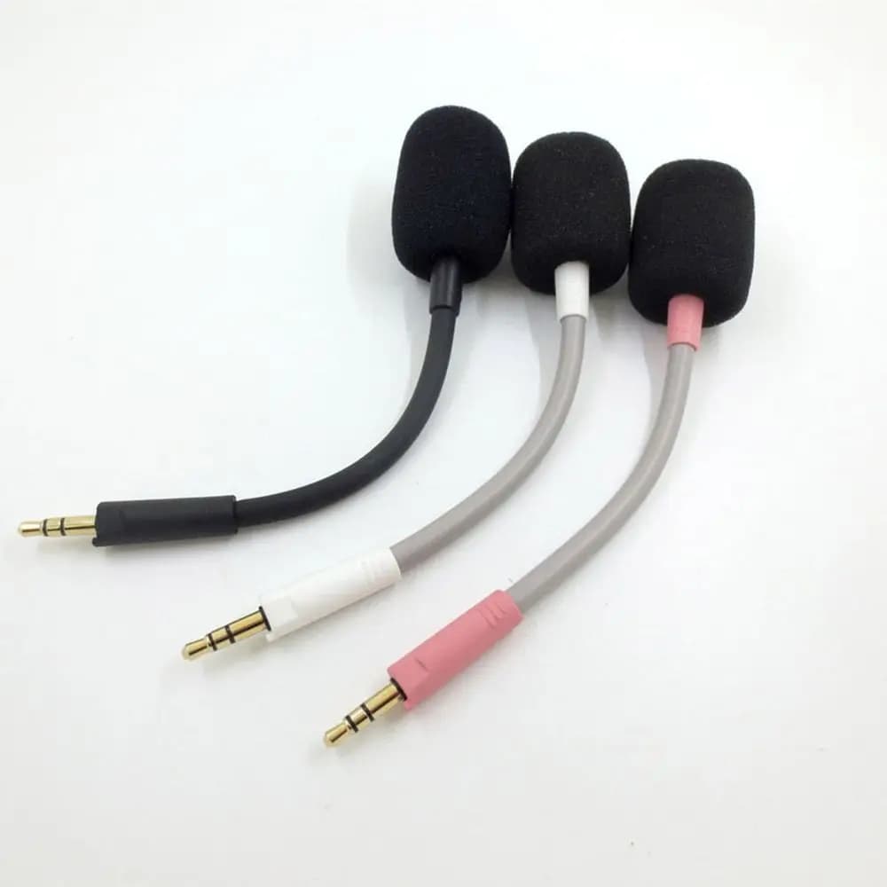 Detachable Microphone 3.5 mm Flexible Microphone Boom Microphone Universal Play Microphone with Noise Cancellation for Razer Barracuda X