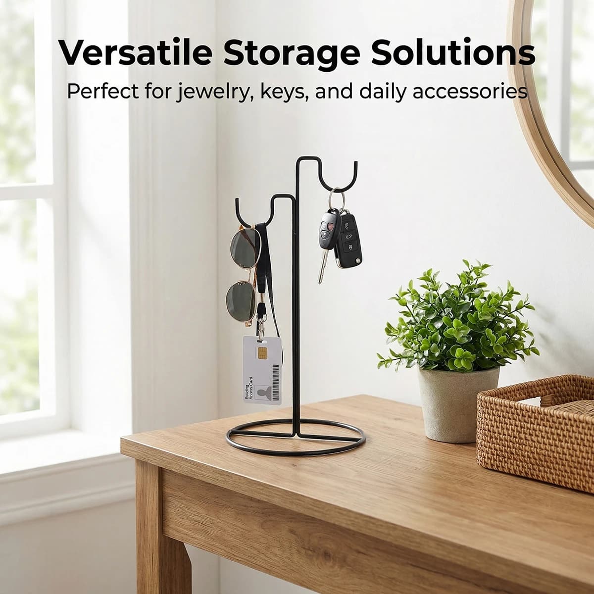 Black Iron Metal Jewelry Stand Necklace Holder Bracelet Stand Earring Display Jewelry Organizer Display Stands for Jewelry Store
