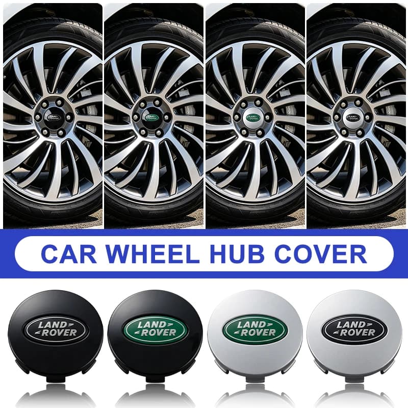 4 Pezzi Coprimozzo Centrale Ruota con Emblema Auto per Land Rover Range Rover Discovery 3 4 Freelander 2 Dedicato