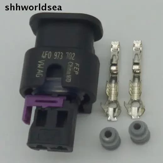 Worldgolden 5/30/100 set 2pin 1.5mm connettore presa automatica 4F0 973 702 per VW e Audi