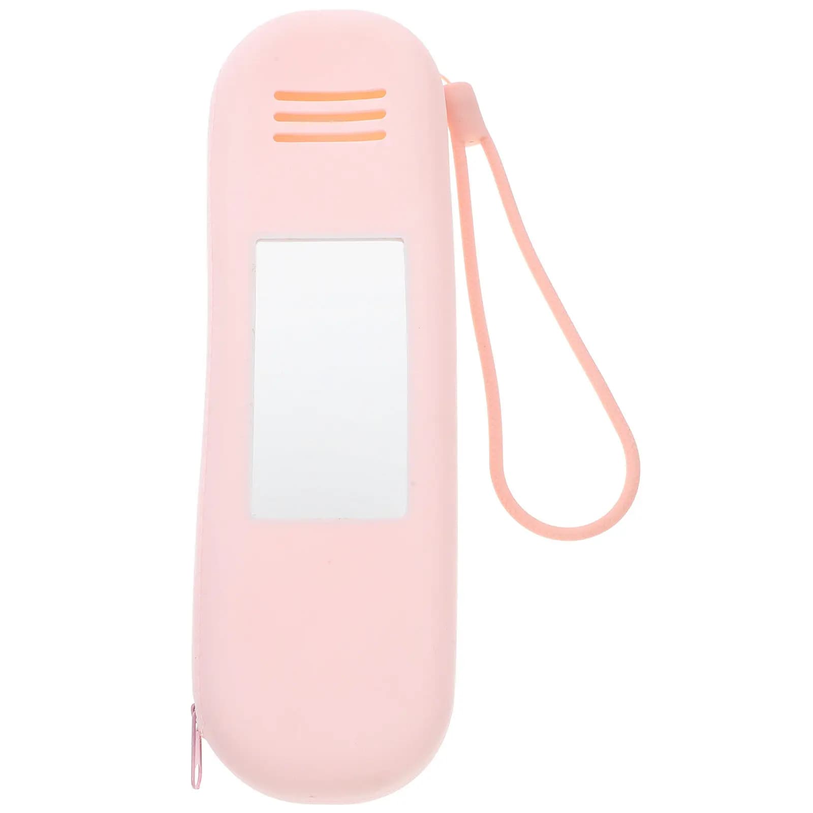 Borsa da viaggio in silicone per pennelli da trucco, organizer portatile con specchio, custodia leggera e resistente per strumenti di trucco