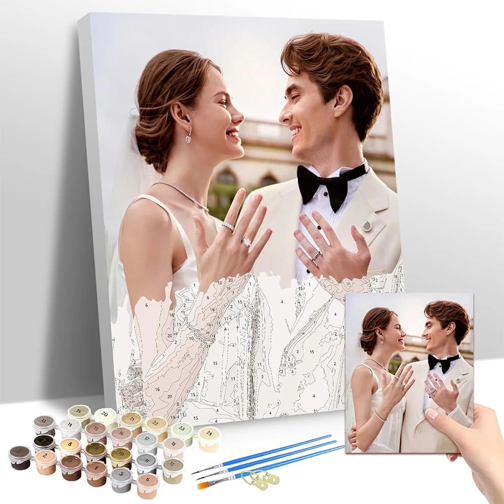 MomoArt Nuovi Arrivi: Quadri con Numeri Personalizzabili, Pittura su Tela con Numeri Senza Cornice, Decorazione Murale per Casa e Camera da Letto