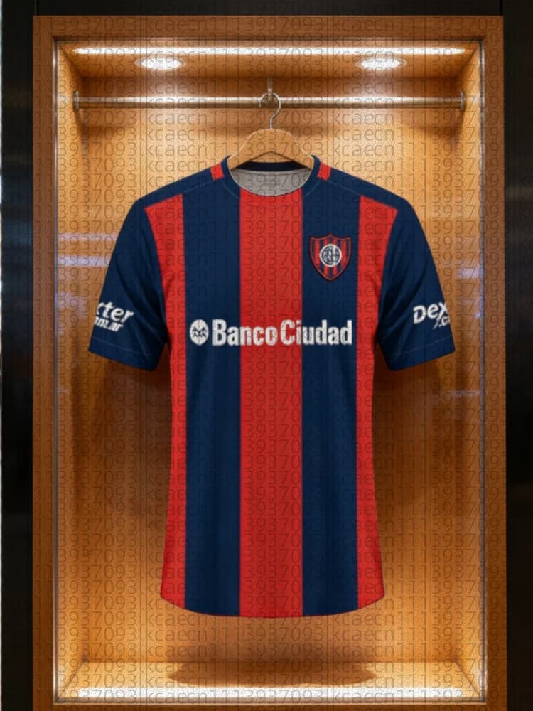 Nuova Maglia da Calcio 2026 CA San Lorenzo Stampa 3D T-Shirt Athleisure per Adulti Estiva Asciugatura Rapida Morbida Comoda Leggera Abbigliamento da Spiaggia