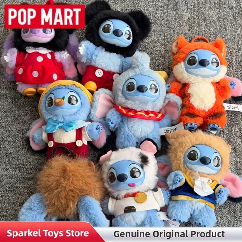 POPMART Stitch Adventure Series Blind Box Originale - Ciondolo in Vinile Peluche Carino, Statuetta Misteriosa, Giocattoli di Tendenza, Regalo per Ragazze