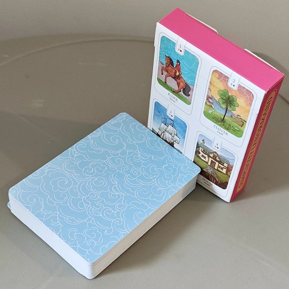 Simplicity Lenormand Deck, 41 Pcs Beautifully Illustrated Cards 9*6cm with Meaningful Symbolism with Yes, No, Maybe Cards
