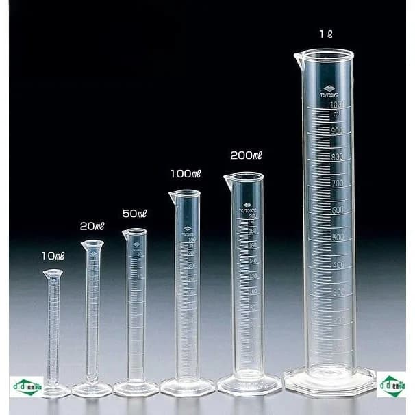 Set of Free Plastic Cups Standard Size, Universal Kitchen Tools with Staircase Branded for Laboratory, Domestic Use, Pastry and DIY