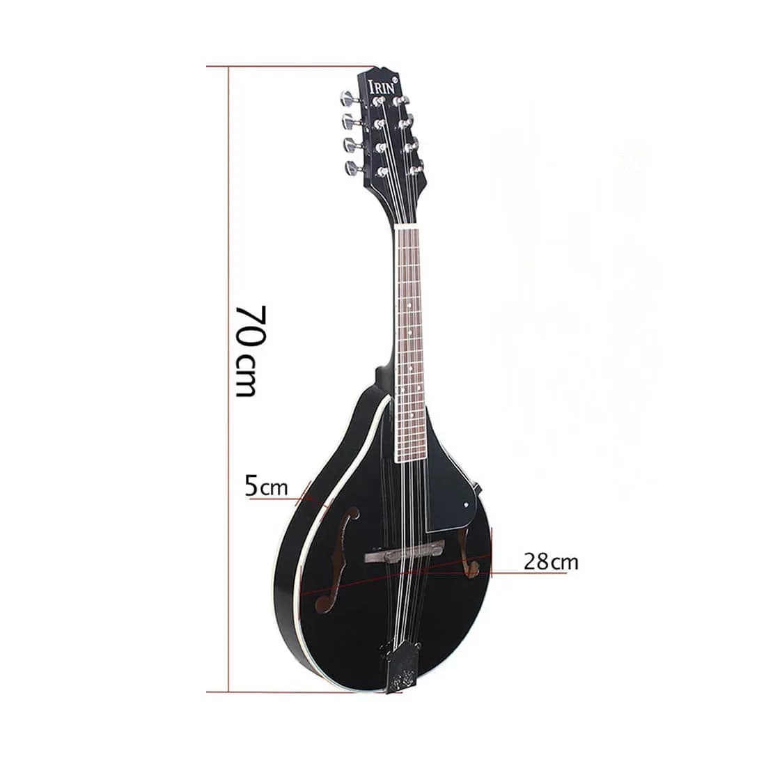 IRIN Acoustic Mandolin Guitar A Style Basswood Body 8 Strings Mandolin Guitarra with Guitar Bag Picks Capo Parts & Accessories