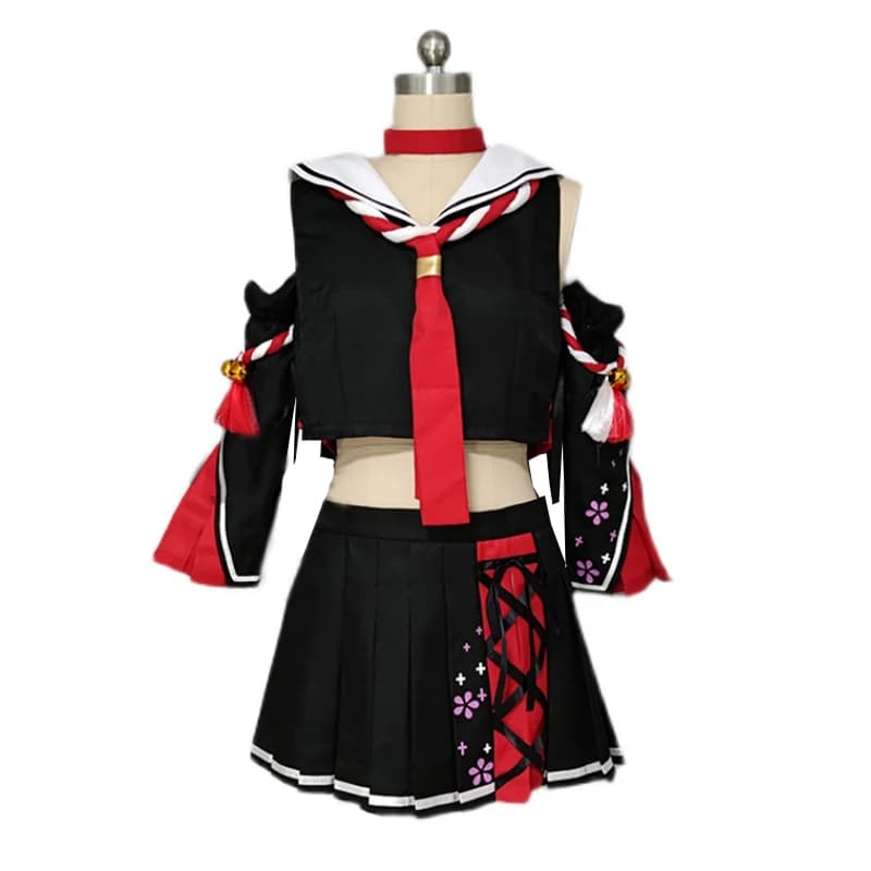 Hololive Okami Mio Cosplay Costume Halloween Party Outfit Custom Made Any Size 001