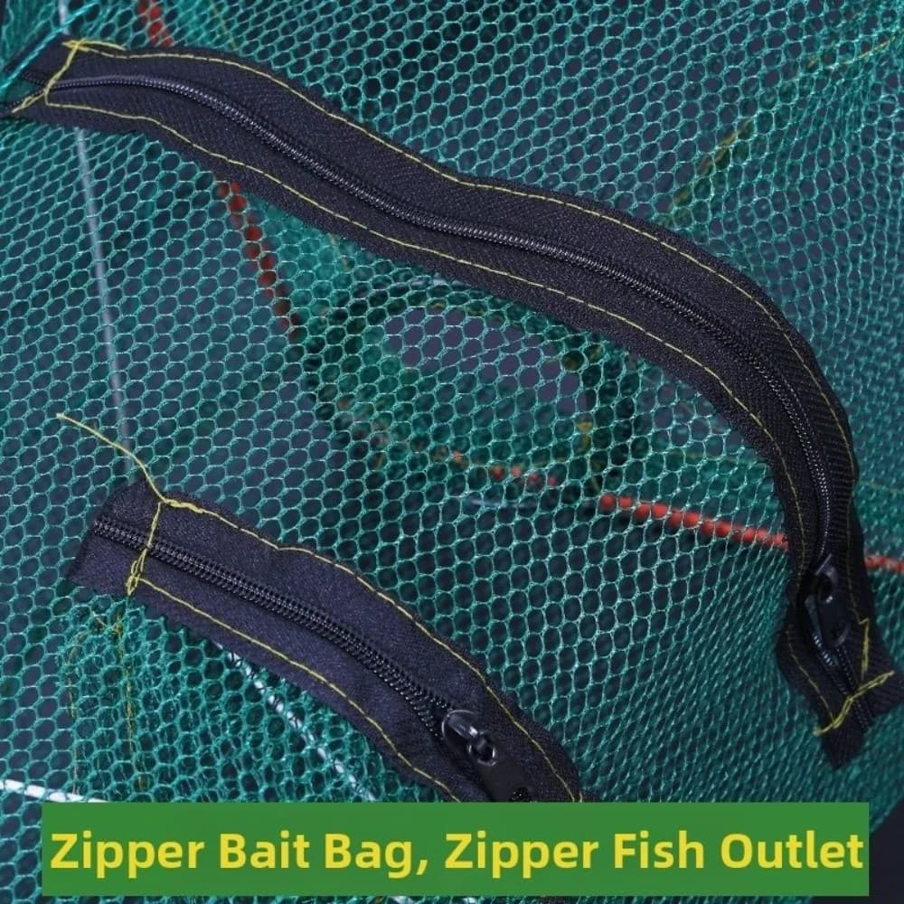 Premium Material Collapsible Fish Trap Collapsible Design Portable Size Fishing Cage Cast Net Structure L Size Portable Cast Net
