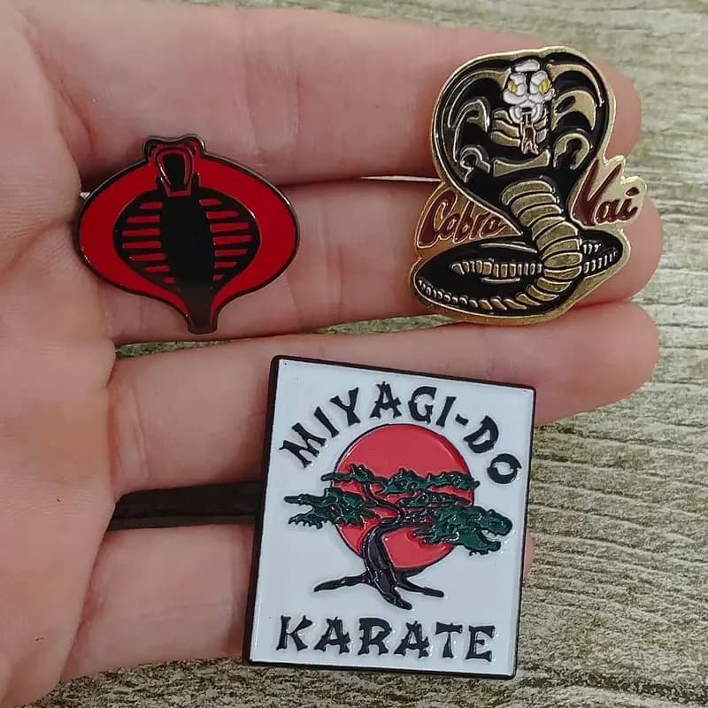 The Karate Cobra Kai Snake Smalto Pin Zaini Abbigliamento Accessori Fan Regali