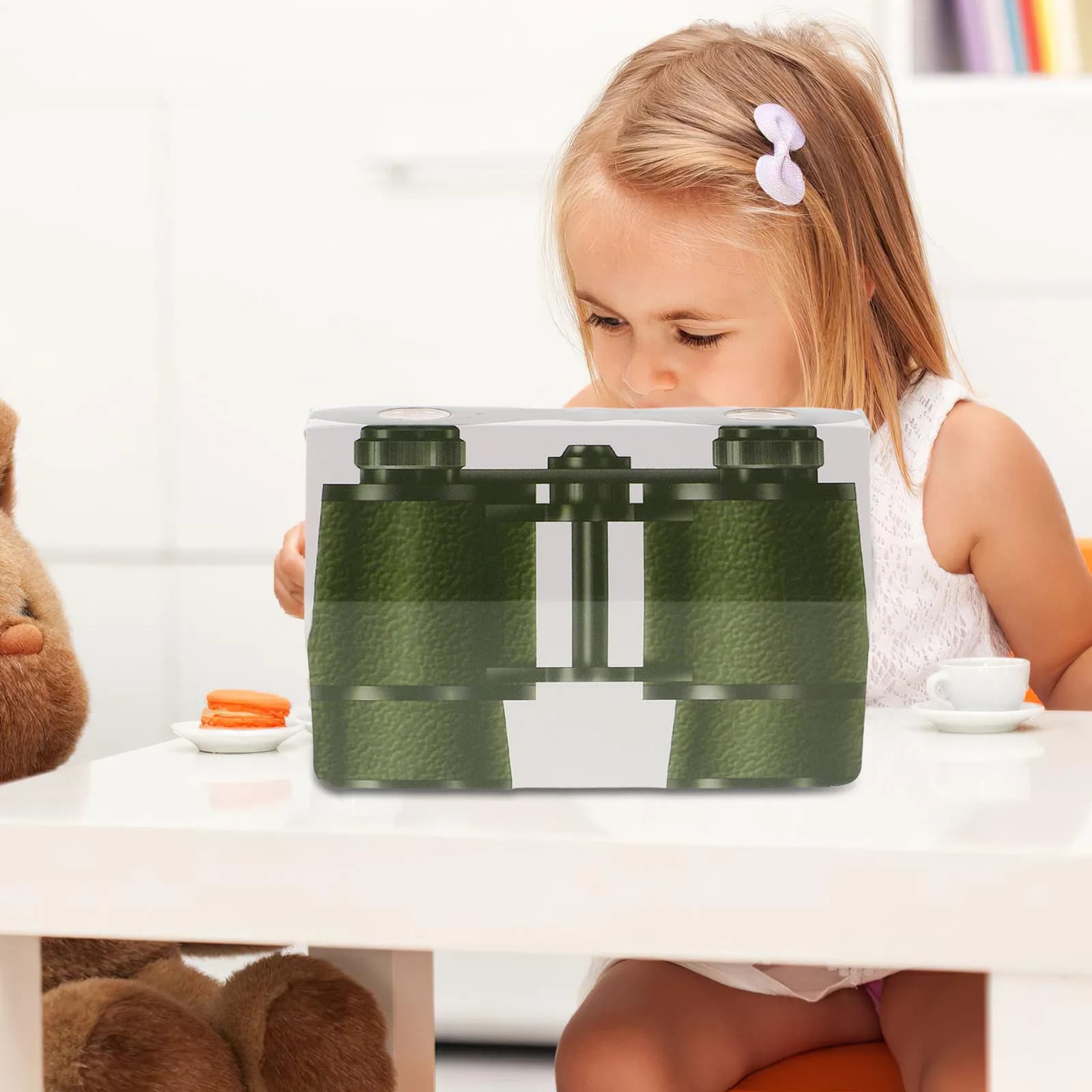 10Pcs Paper Kids Binoculars DIY Lightweight Outdoor Exploration Educational Nature Learning Set for Toddlers Boys Girls