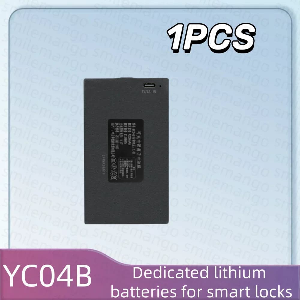 Batteria al Litio 7.4V 4200mAh per Serratura Intelligente QULE YC04B, Ricambio di Grado A