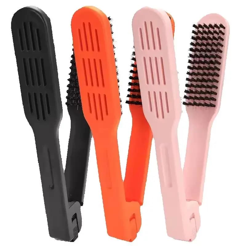 Double Face Ceramic Scenter with Natural Wood Handle, Styling Tool 2 in 1 for Women