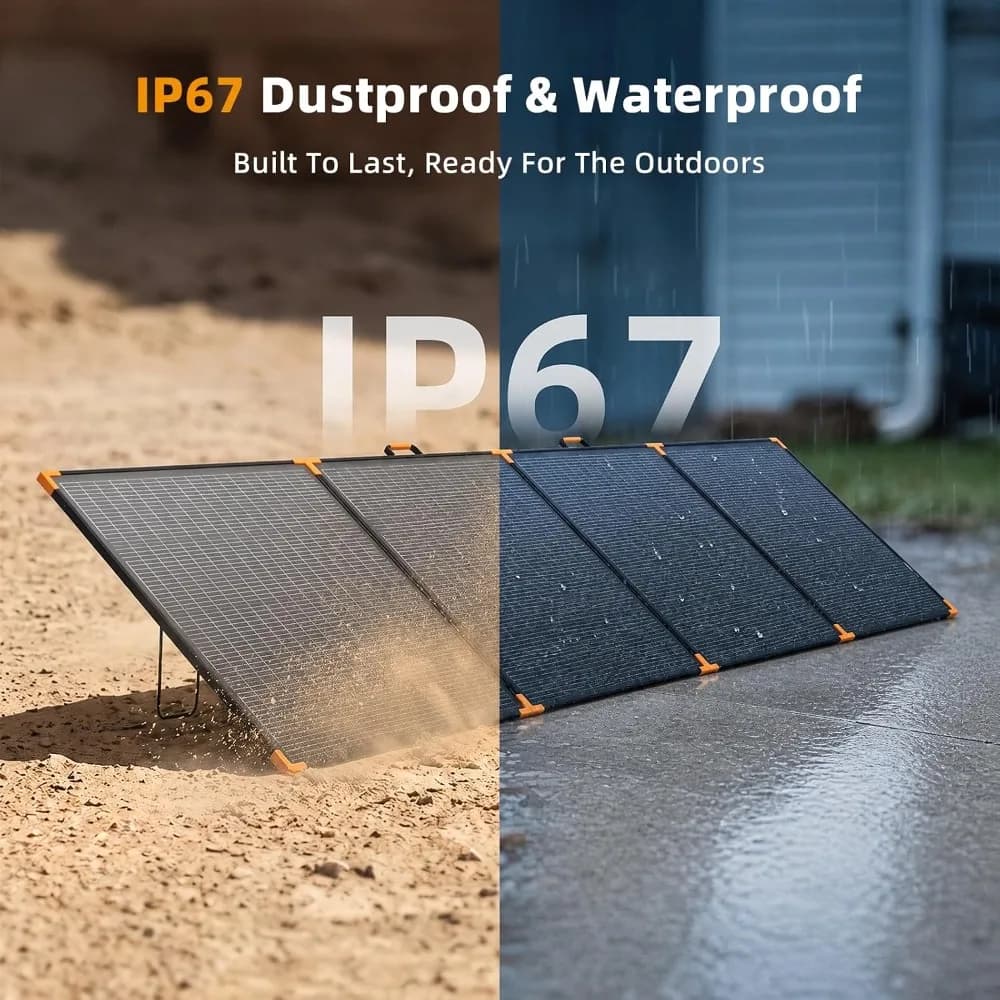 500W Portable Solar Panel, 25.1% High-Efficiency Monocrystalline Foldable Solar Panel, IP67 Waterproof Panels for RV, Custom