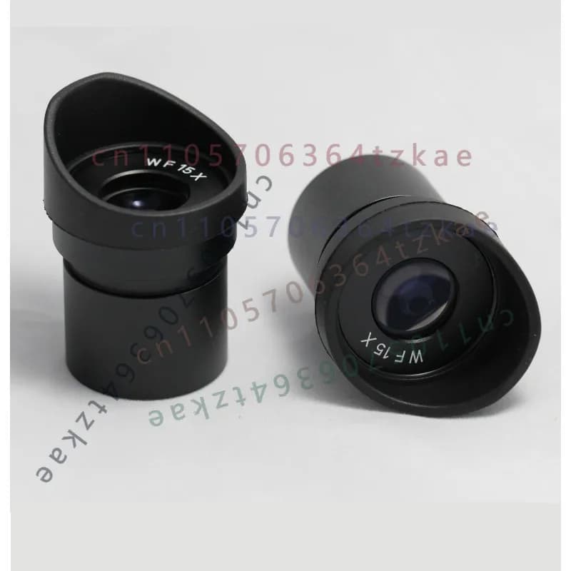 Pair WF15X Stereo Microscope Eyepieces Eyeguard Eyecup 30mm Tube Diameter Microscope Optical Replacement Spare Part