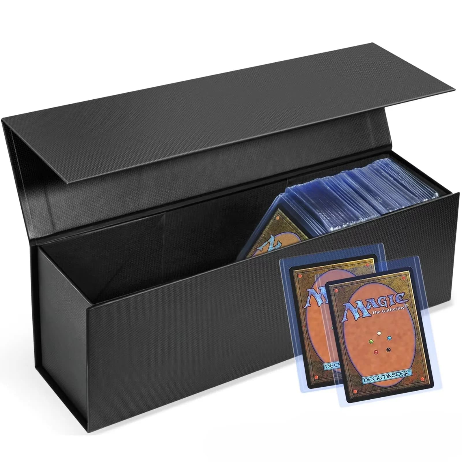 Scatola Portatile Nera Magica per Carte, Porta Carte da Gioco per Protezione, Esposizione e Conservazione