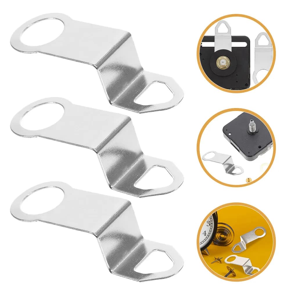 Kit di 15 Ganci in Metallo per Orologi, Meccanismo al Quarzo, Parti di Ricambio per Orologi da Parete Fai-da-Te, Accessori Hardware