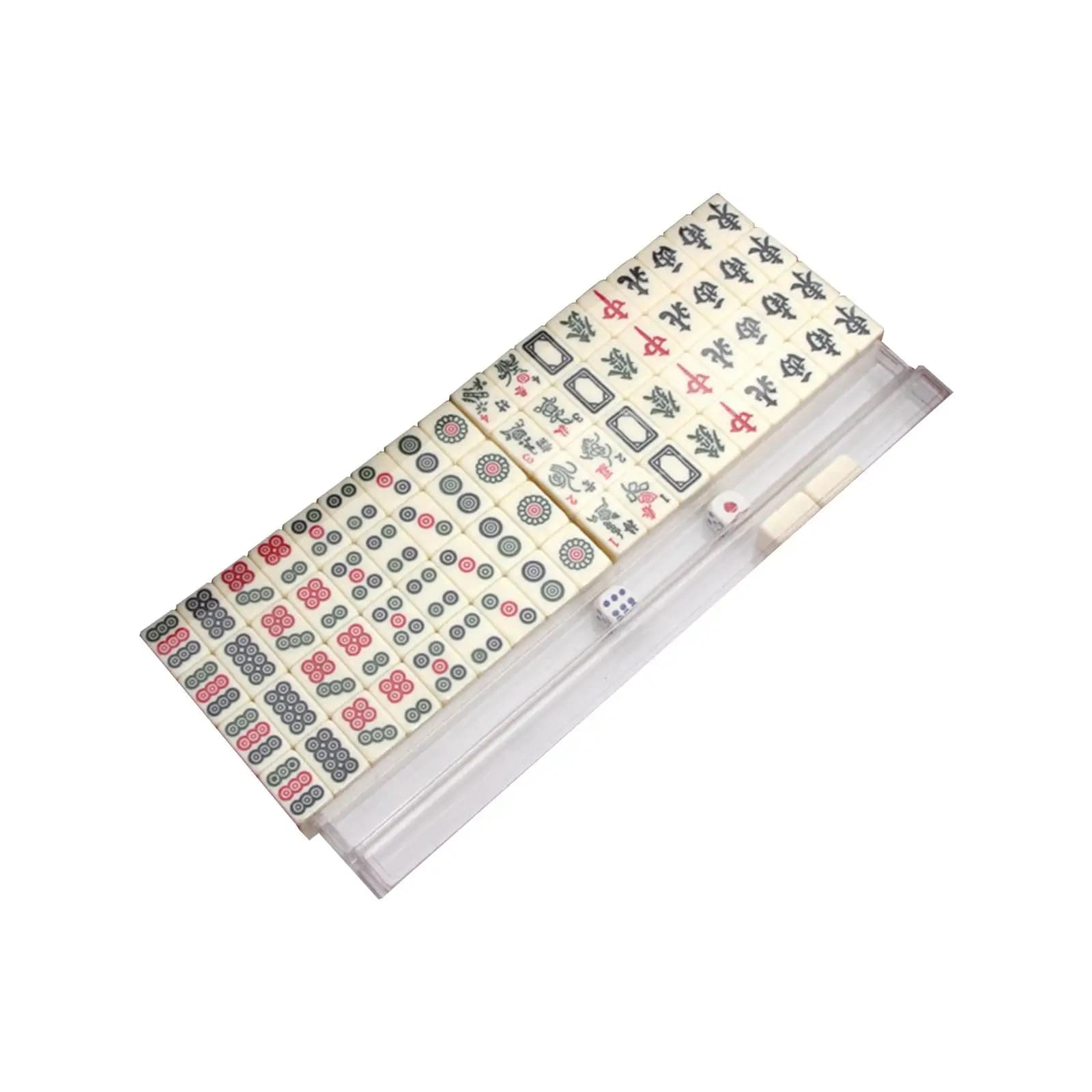 Mini Mahjong Set Tiles Game Leisure Games Reusable with Storage Box Funny