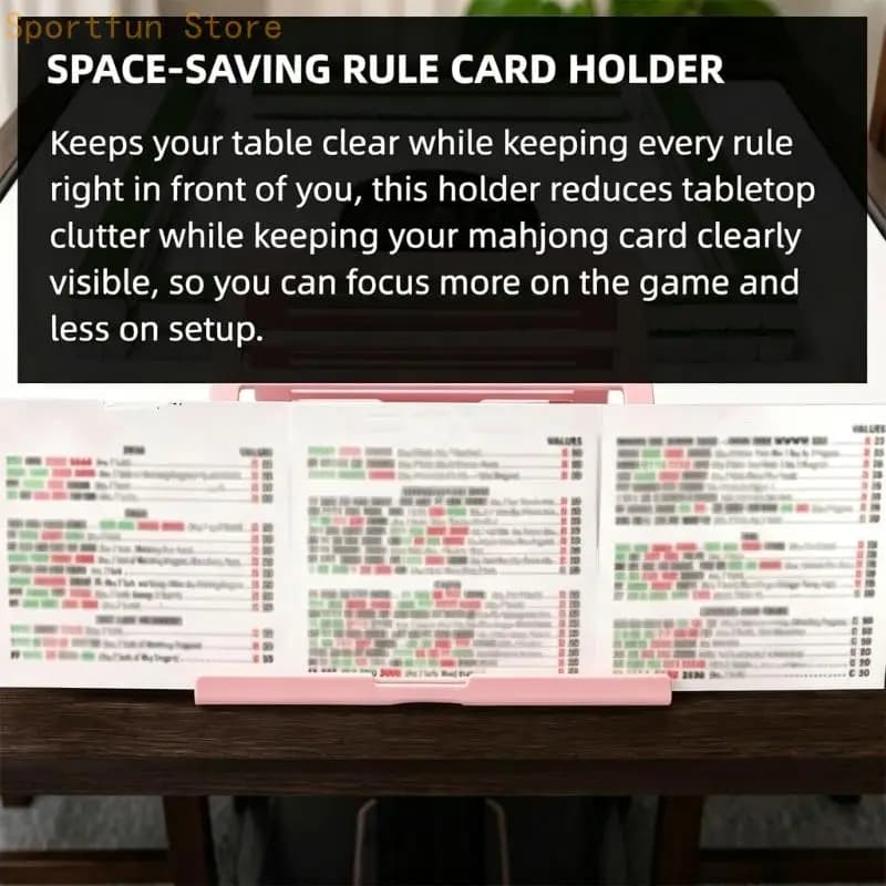 Clip On Mahjong Tile Support Holder for Table Side Use, Ridged Guide Slide In Rack for Casual Family Game Rounds Daily X7JD