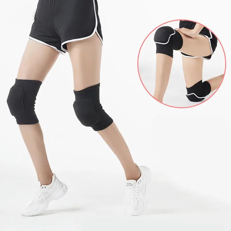 Ginocchiere da ballo per pallavolo Yoga Donna Bambini Uomo Tutore rotuleo Supporto ginocchiera Protezione fitness Attrezzatura da lavoro