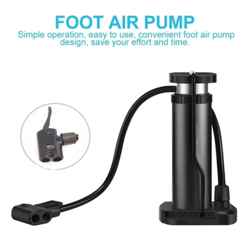 Mini pompa di gonfiaggio per bicicletta Step on Pompa d'aria per bicicletta domestica Pompa a pedale per bici portatile in lega di alluminio per moto