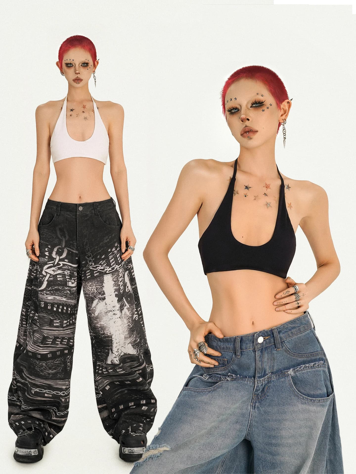 Nico Molly Spicy Girl - Top corto estivo da donna con scollo a U, schiena scoperta, cintura e effetto snellente, stile americano