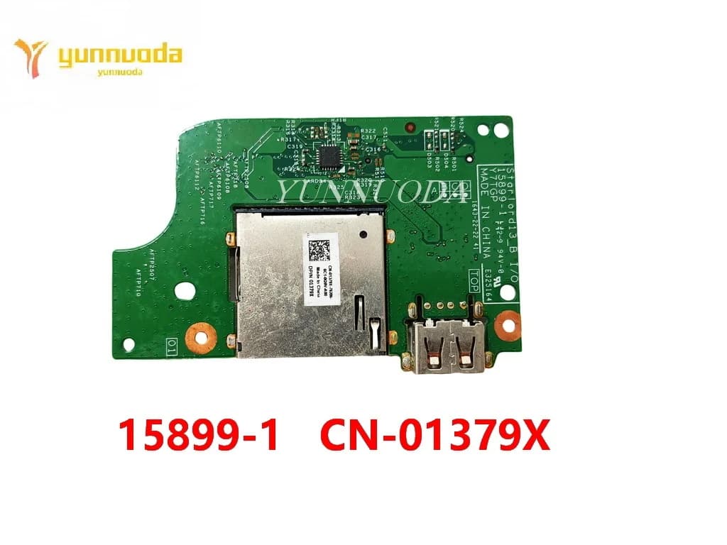 15899-1 CN-01379X per Dell Inspiron 13 5368 5568 7569 7579 lettore di schede SD USB IO circuito Y7TGP 01379X teste buono