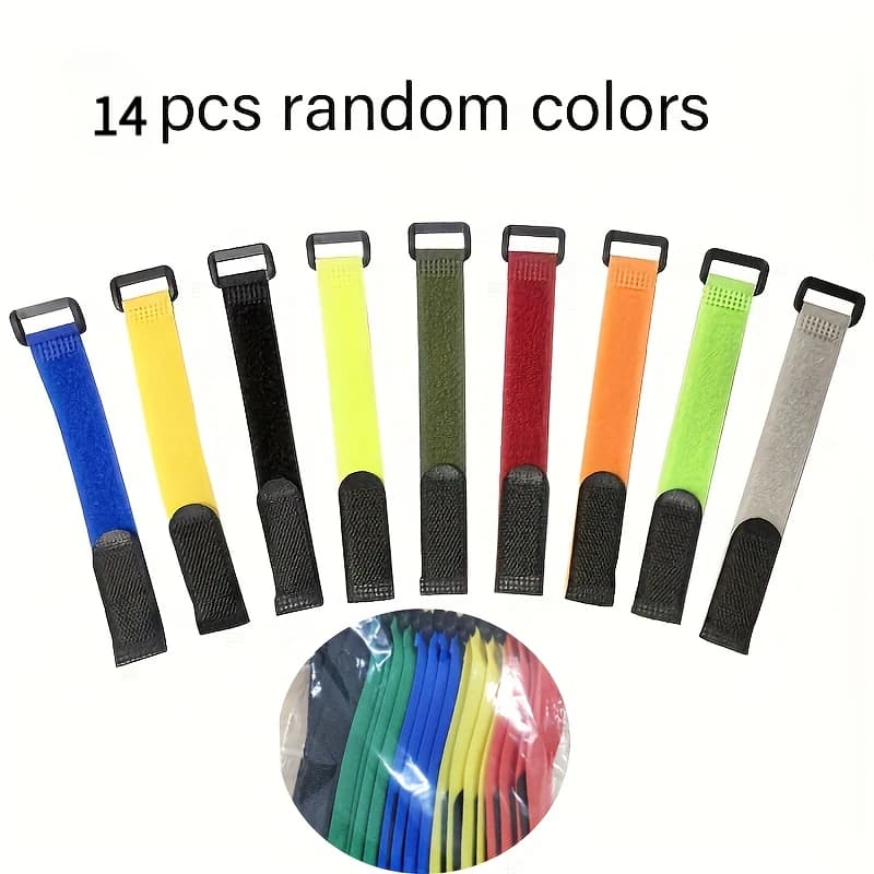 Cinghia di fissaggio per canna da pesca da 14 pezzi, supporto per canna da pesca, attrezzatura da pesca per esterni, accessori per canna da pesca