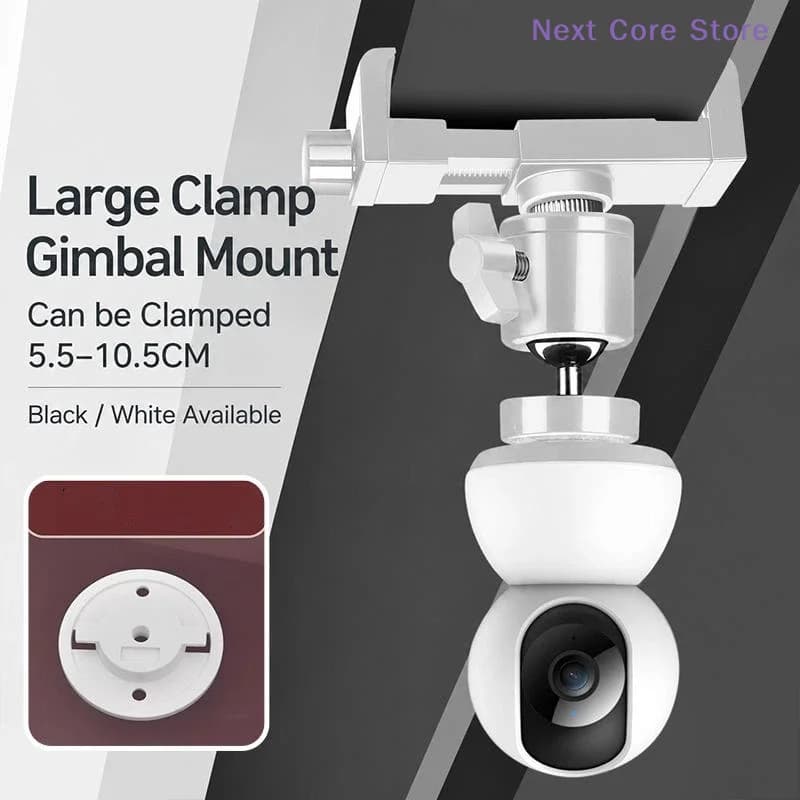 [NC]1Set 360° Rotation No Punching Clip Mount Webcam Stand For Camera Monitor Camera Holder Home Mounting[NC]
