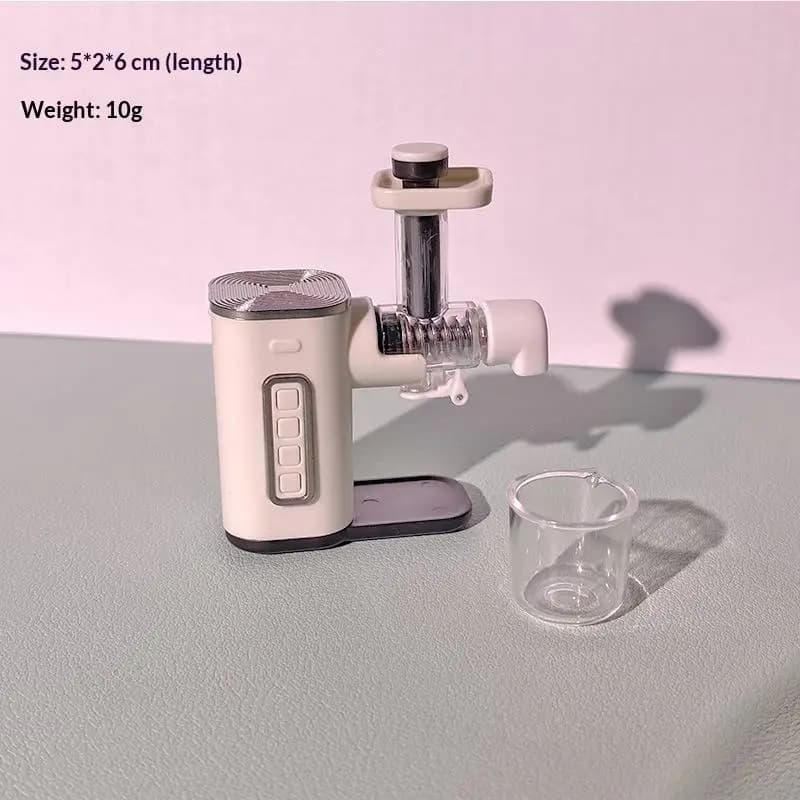 1 Set Mini Gioco di Cibo Spremiagrumi Macchina Scala 1:12 Casa Delle Bambole In Miniatura Spremiagrumi Frullatore Modello di Simulazione Decorazione Della Scena