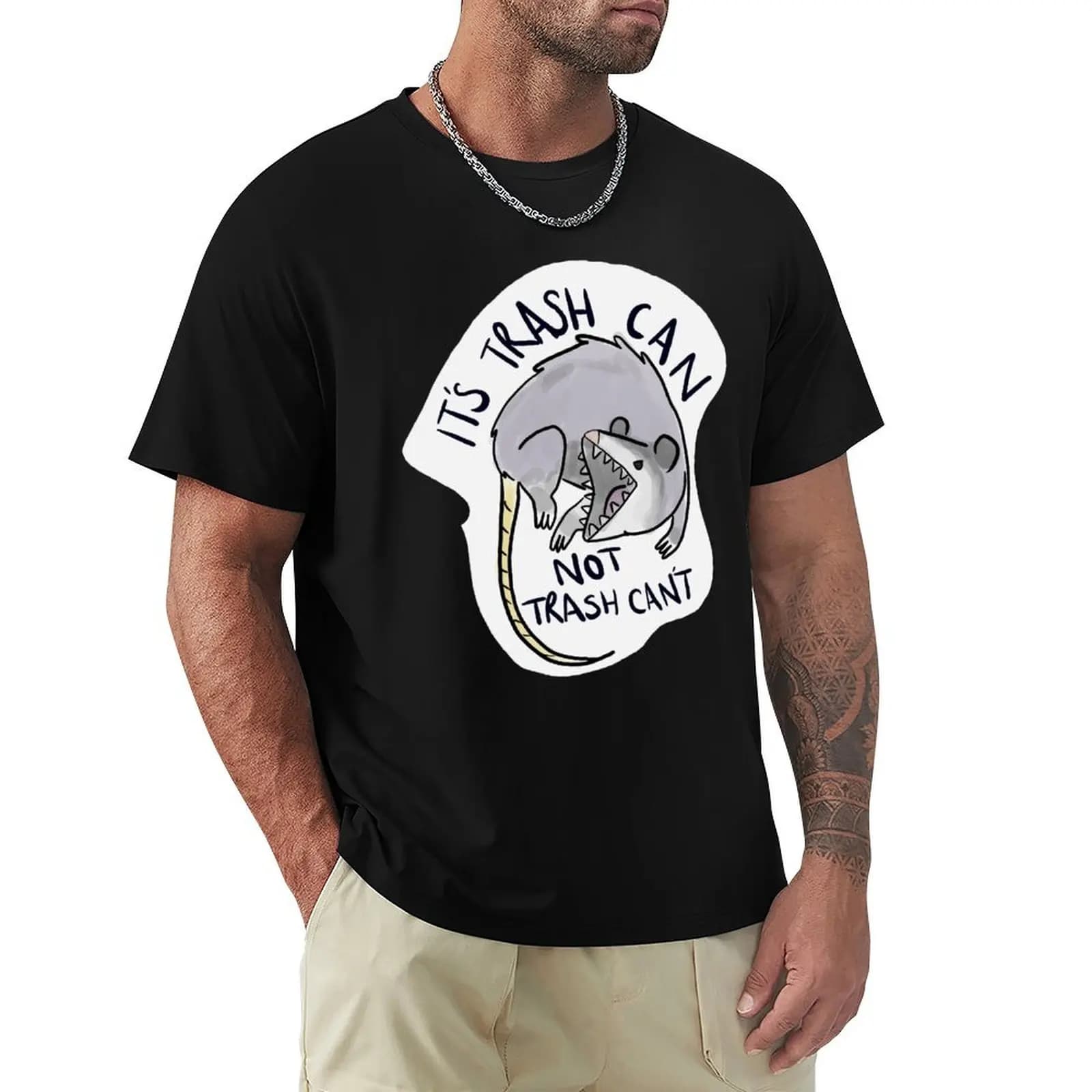 Trash can, not cannot T-Shirt Plus Size Summer Casual T-Shirt