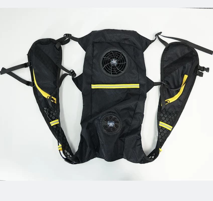 Backpack with fan Air-conditioned vest Cooling vest Summer vest with cold fan and battery pack