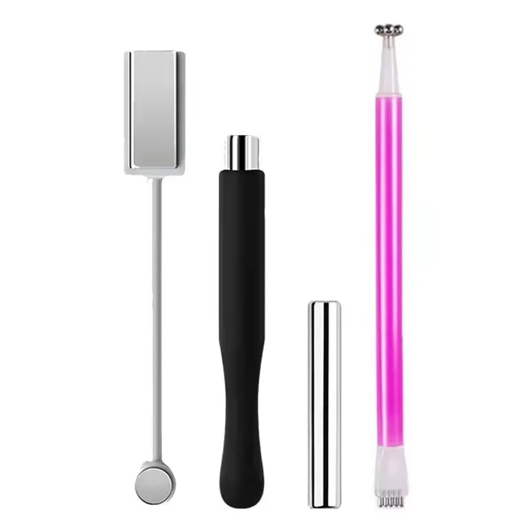 Linmanda Nail Art Cat Eye Magnetic Set Cat Eye Set of 4 pieces to be used with nail gel for nail art lovers and nail salons