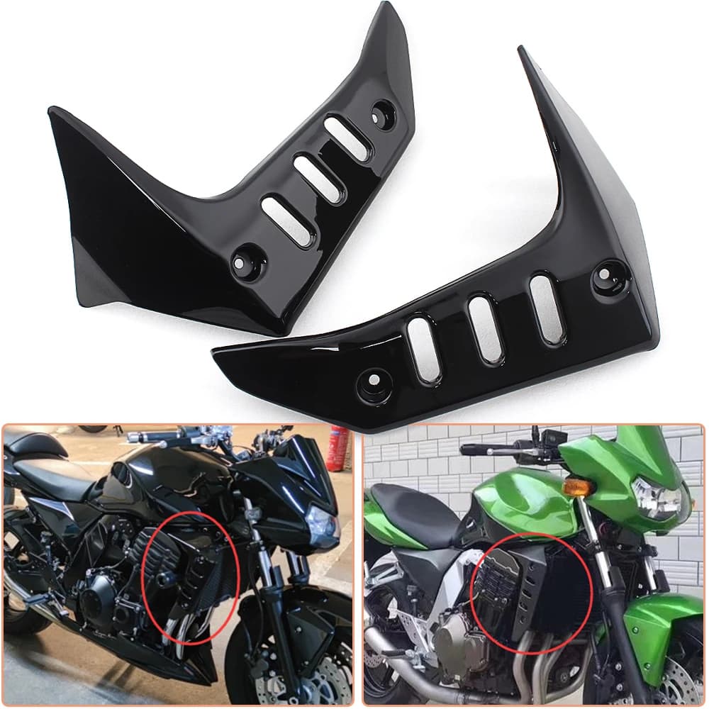 Accessori Moto per Kawasaki Z 750 Z750 2004 2005 2006, 2 Pezzi Copertura Laterale Radiatore, Pannello di Protezione Carenatura in ABS
