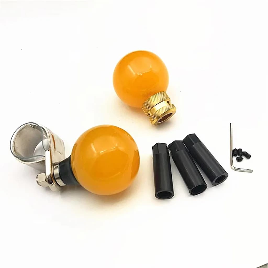 Pomello del cambio manuale con sfera di alimentazione in cristallo a bolle per auto universale Pomello della leva del cambio con leva del cambio