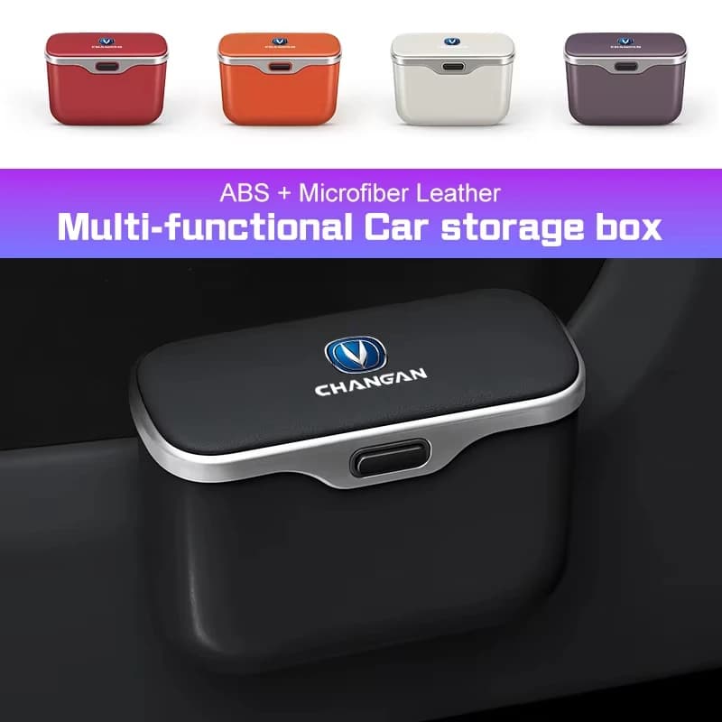 For Changan UNIK UNIV CS75 CS35 Plus CS15 CS95 RAETON CX70 CS55 X5X7 Trash Can Car Door Hanging Storage Box Backrest Garbage Bin