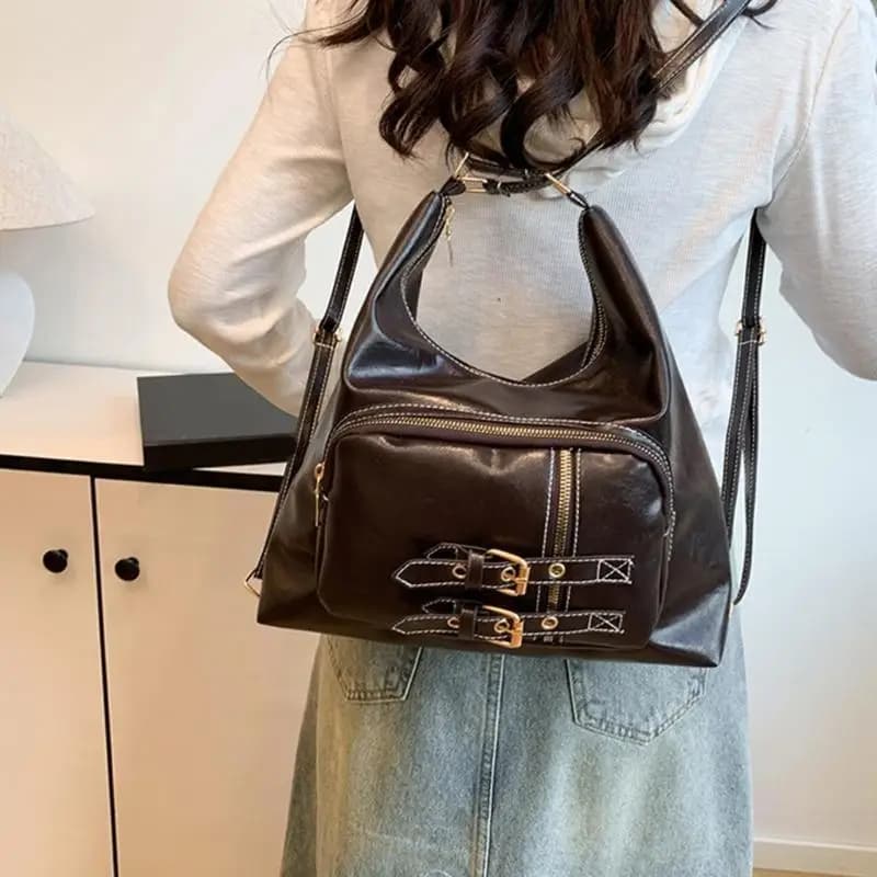 Borsa a tracolla in pelle PU X90D alla per zaino da donna casual per uso quotidiano